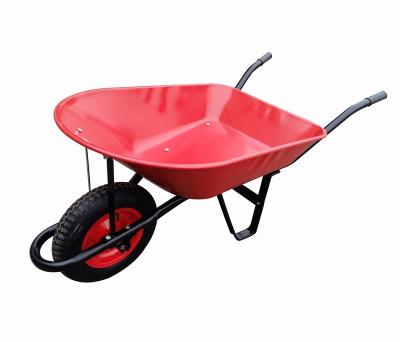 China Popular Product Eco-friendly Wheelbarrow WB7400 Steel Handle Builder With High Quality for sale