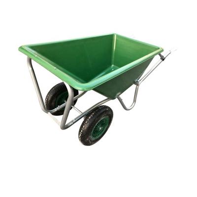 China PP Large Capacity Tray Plastic Wheelbarrow 240L for sale