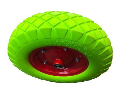 China Material of Construction Shops 4.00-8 Puncture Proof Solid Flat Freewheel for sale