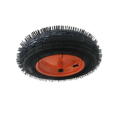 China Factory Customized Cheap Price Wheelbarrow Pneumatic Rubber Wheel With Metal Rim 3.50-8 for sale