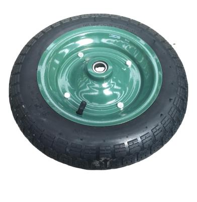 China Natural Rubber 350-7 High Pneumatic Wheel Barrow Air Wheel for sale