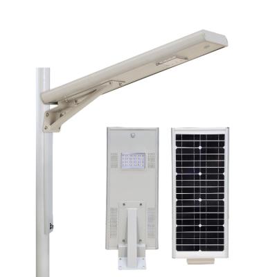 China ROAD Bridgelux chips integrated motion sensor outdoor ip65 10w 20w 30w 40w all in one led solar street light for sale