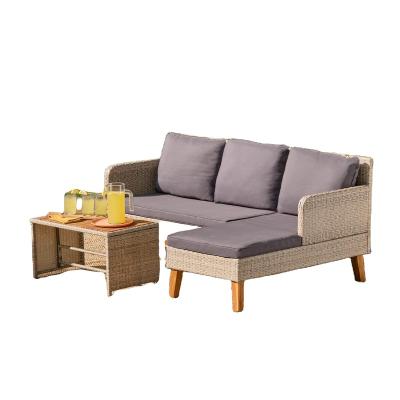 China Brookside Modern Chloe Rattan Outdoor Seating Collection for sale