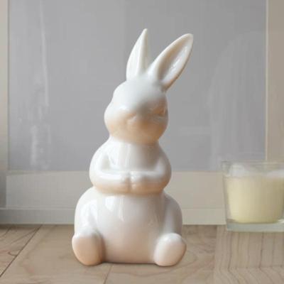 China All Easter Miniature Statue Figurine Rabbit Desktop Home Decor Art Collection Gift for sale