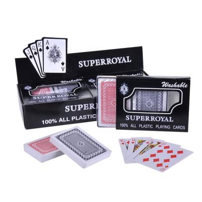 China Wholesale Waterproof Superroyal Plastic Playing Card Plastic Playing Card Printing PVC Poker Card Maker For Adults for sale