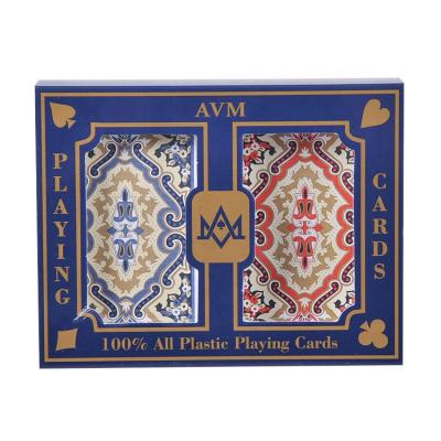 China Wholesale PVC Manufacturer AVM Printing Professional Poker PVC Playing Cards for sale