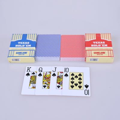 China PVC Plastic High Quality Custom Poker Game Free Sample Waterproof Deck Playing Cards for sale