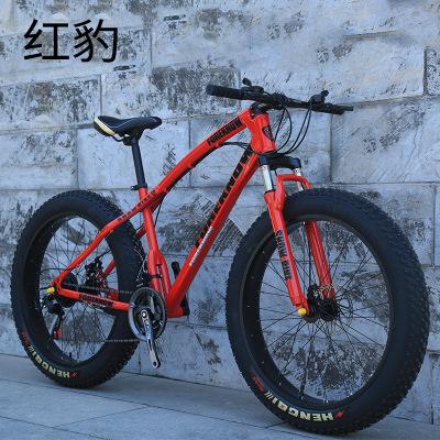 China Wholesale Adult 20Inch 24Inch 26Inch Flat Earth Hot Sale Leopard 7 21 24 27 Fat Bike 30Speed ​​40Tyre Bike Snow Bike Beach Cruiser for sale