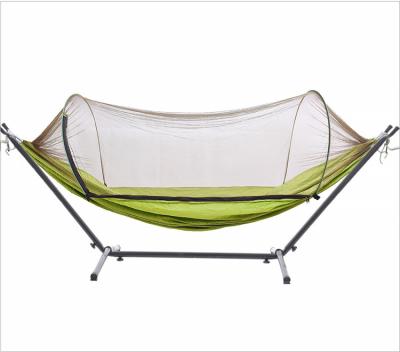 China Modern Iron Frame Wide Solid Hammock with Stand for MKLEKYY Camping Patio Yard Beach Outdoor for sale