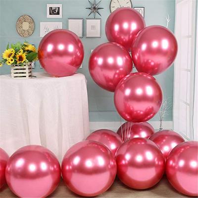 China 2022 New Chrome Red Color Balloons Party Decoration 100 Pcs, Metallic Red Balloon For Bachelor Party Decorations for sale