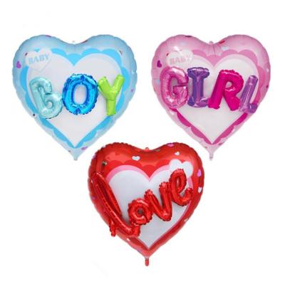 China Promotional Toy Promotional Toy Yangyue Heart Shaped Foil Balloons For Birthday Advertising Decorations Valentine's Day Balloon for sale