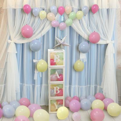 China Clean Baby Shower Baby Shower Party Balloon Clean Box Set for Girl Boys 1st Birthday Party Decoration for sale