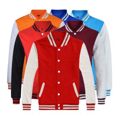 China Wholesale Breathable High Quality Clothing Spring Unisex School Jackets Youth Fashion Casual Slim Fit Baseball Letterman Custom Jacket for sale