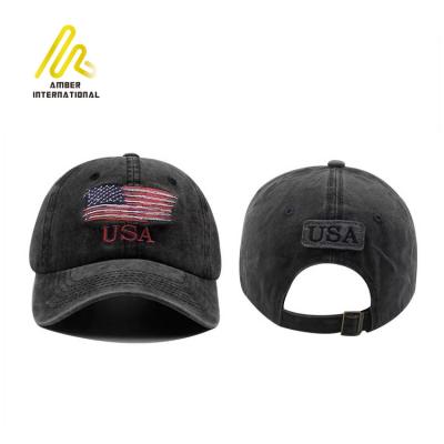 China OEM Embroidery Logo Adjustable Denim Embossed New York Baseball Cap for sale