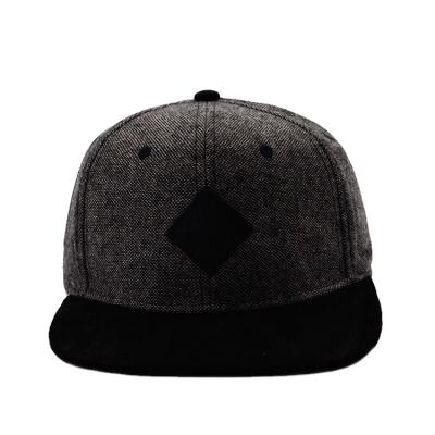 China Promotional adult size custom logo patch suede visor hip hop blank cap snapback hat for sale