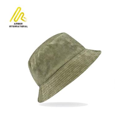 China Wholesale Autumn Winter Fisherman Hat Blank Plain Custom Corduroy Bucket Hat for sale