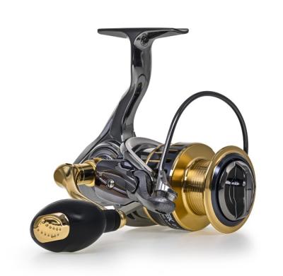 China Metal Spinning Spinning Fishing Reels 5.5:1 Gear Ratio Double Handle Saltwater Carp Fishing Wheel PESCA Fishing Reel Tackle Accessories for sale