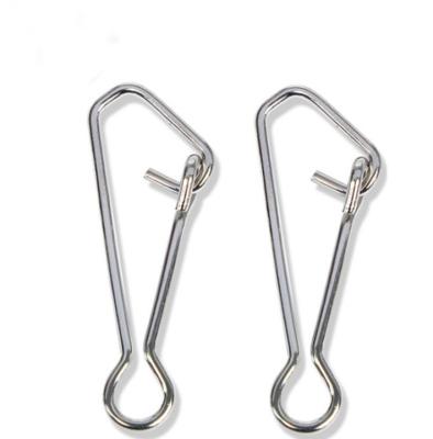 China Hot Selling Stainless Steel Fishing Snap Hook Snap Lure Hook Pin Fastlock For Barrel Swivel for sale