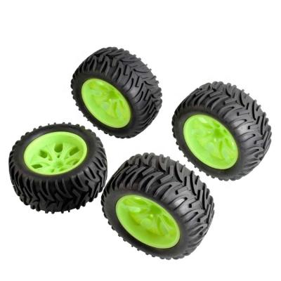 China RC Bigfoot Model 4Pcs RC Monster Truck 1/10 Tire 7 Spoke Tires 12mm Hex Wheel Rim Hub For HSP HPI for sale