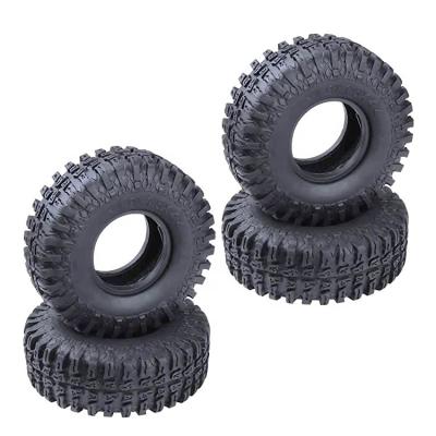 China Vehicles & Remote Control Toys 4PCS 114MM 1.9 Inch Wheel Rubber Tires for 1/10 SCX10 Axial 90046 Tamiya CC01 D90 D110 RC Rock Crawler Car for sale