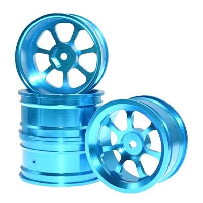 China Vehicles & Remote Control Toys 4PCS Aluminum Alloy Wheels 7 Spokes Rims For 1/10 Drift RC On-road Car HSP Sakura HPI Kyosho Tamiya for sale