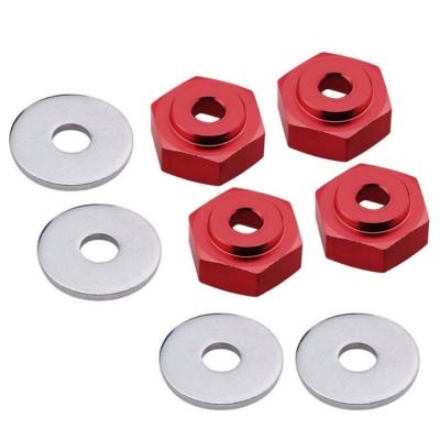 China Aluminum Alloy 12mm to 17mm Metal Wheel Hex Adapter Converter Compatible for RC Car On /Off-road /Truck Model Tire 1/10 to 1/8 for sale