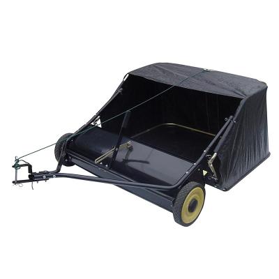 China 48 Inch Adjustable Garden Lawn Sweeper Lawn Farms And Leaf Bag for sale