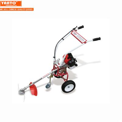 China Hand Thrust Mini Brush Cutter 52cc Grass Trimmer, Gasoline Engine for sale