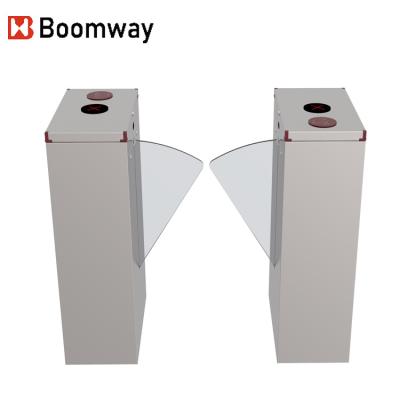 China Metro station electronic flap barrier turnstiles flap barrier turnstile mechanism 304 flap barrier turnstile for sale