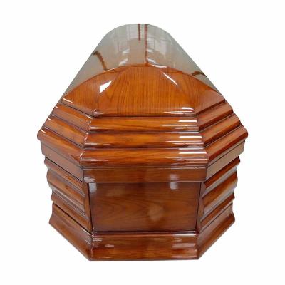 China European Style Wholesale Caskets And Caskets Supplies Wood Material Funeral Bed for sale