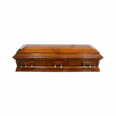 China Wholesale European Style Manufacturer Wood Material Caskets And Caskets Funeral Supplies for sale