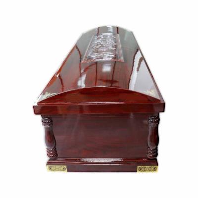 China Factory European Burial Style High Quality Wooden Coffin Caskets and Caskets Funeral Supplies for sale