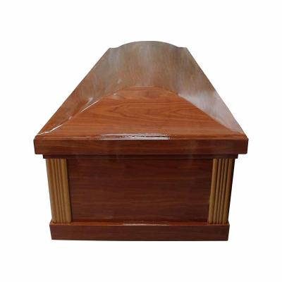 China High quality wooden coffin european style wooden material cheap used coffins for sale for sale