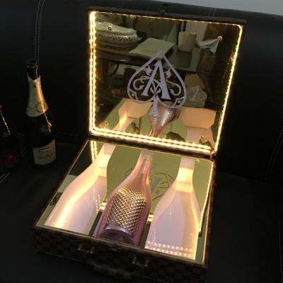 China Ace of Shovel Carrier LED VIP Champagne Bottle Display Case T8807 for sale