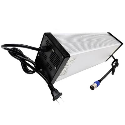 China Portable Universal LED Indicator 58.8V 25A 14S Lithium Battery Charger 48V For Hooverboard Weeder Golf Cart for sale