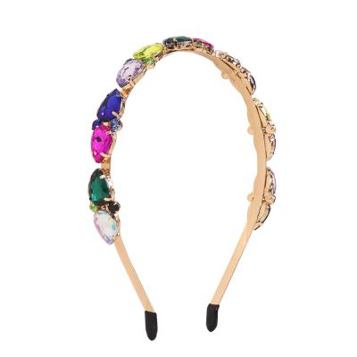 China Wholesale Luxury High Quality Hot Selling Crystal Headband Fashion Bling Rhinestone Rhinestone Headbands Crystal Headband For Women Hair Bands for sale