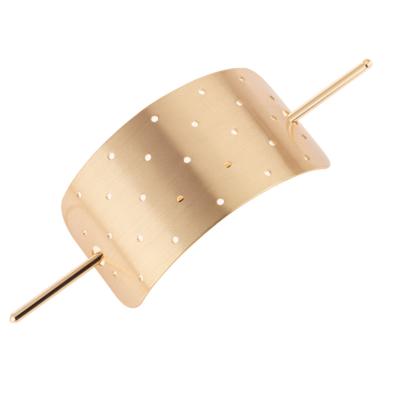 China Fashionable Women Hair Accessories Alloy Hollow Hairpins Metal Alloy Rectangular Hair Sticks For Long Hair for sale