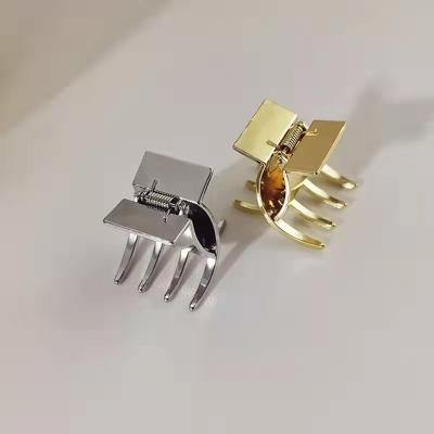 China European and American Mini Hair Claw Clips Non Slip Metal Single Style 3.2cm Hair Claws For Women Girls for sale