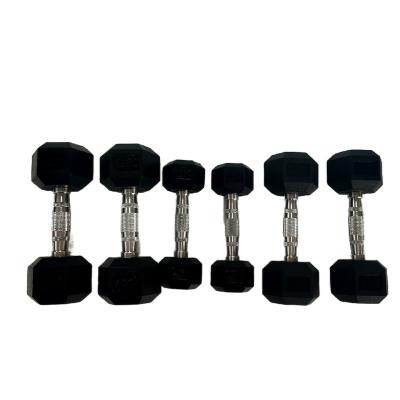 China Universal Wholesale Hex Dumbbell Rubber Sets for sale