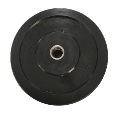 China Natural rubber with stainless steel orgalvanize rubber sleeve gym equipment weight bumper plates for sale