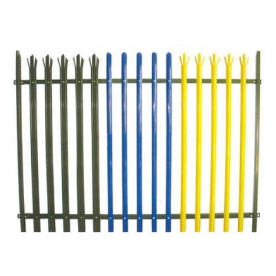 China Easily Assembled W Shape Palisade Fence With Bend On Top / Powder Coated Palisade Fencing For Singapore for sale