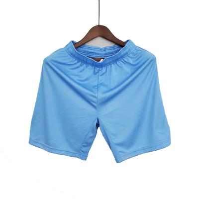 China Shirts & Tops OEM Service Blue Quick Dry Breathable 100% Polyester Football Plus Size Mens Gym Shorts for sale