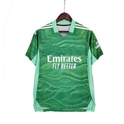 China Shirts & Premie r league club jersey 21 tops 22 goalie arsenal green wholesale jersey custom football jersey for sale