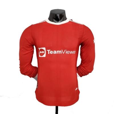 China Shirts & Tops Wholesale Cheap Manchester United Player Version Long Sleeve Soccer Jerseys Youth Thailand Soccer Jersey for sale