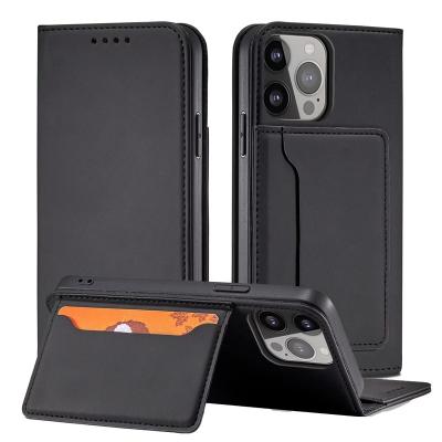 China Flip Cover Business Leather Case Luxury High Quality Shockproof For Mobile Phone With Stand Wallet Mobile Phone Cover For iPhone for sale