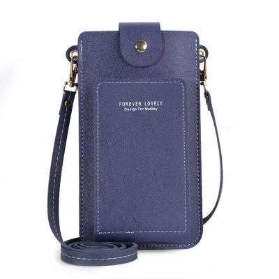 China Multi-Function Wallet Function Korea Style Fashion Wallet Case Messenger Bag For Lady Mobile Phone Bags for sale