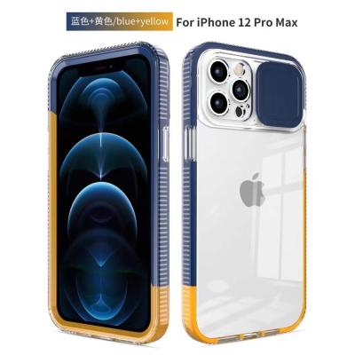 China High Quality Double Color Clear Space Phone Cover Camera Window Shockproof Cell Phone Case For iPhone 13 pro Max Cover for sale