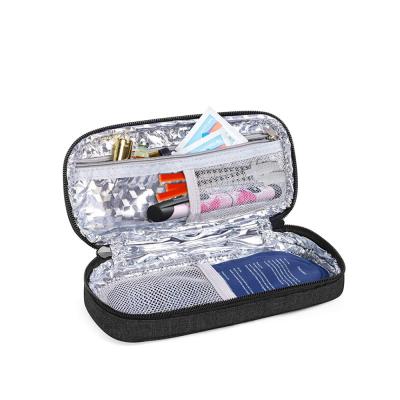 China Diabetic Supplies Insulin Travel Case Waterproof Shockproof Dustproof Storage Box Apply To Sugar Test Strips Medication Blood Glucose Meter Pills for sale