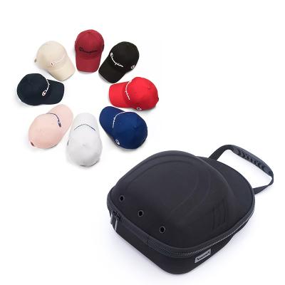 China Custom Storage Carrier Ball EVA Hat Case Baseball Hat Travel Organizer Black Color Dustproof Shockproof Waterproof for sale