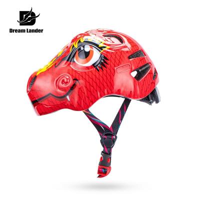 China Kids Cycling Helmet Lander Dinosaur Cartoon Dreamy Kids Bike Outoor Sports Safty Helmet Boys Girls Helmet Kids Cycling Helmet for sale